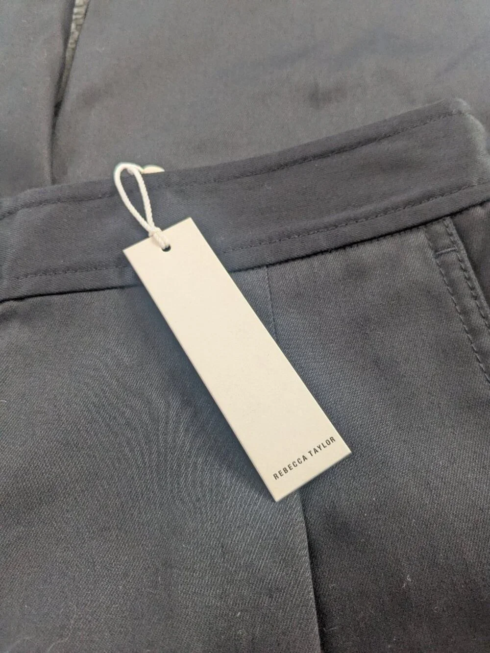 NEW Rebecca Taylor Black Pants Pleated Tapered High Waist Size 2